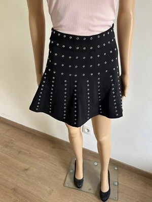 Jupe noire neuve avec œillets Morgan taille 36 (valeur 55€) - Photo 1/4
