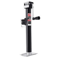 TYT Pipe-Mount Swivel Trailer Jack w/ Side Handle 5,000 lbs, 15" Vertical Travel