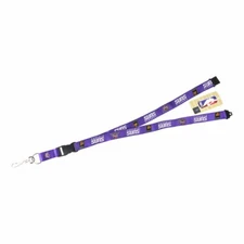 phoenix suns nba basketball team logo purple lanyard hook neck safety keychain