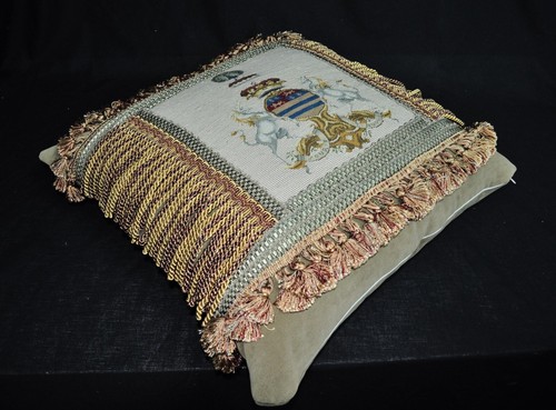 Funda de almohada de lana de punto pequeño + punto grueso cojín con aguja cresta europea 22x22 - Imagen 17 de 24