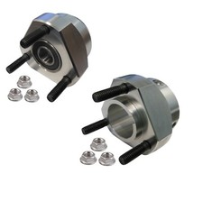 Metric 58mm Pattern Wheel Hub Front or Rear 5/8" Bearings, 1" or 1-1/4" Bore