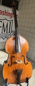 1964 German Wilfer 5 String Upright Bass  Imported by Pearce Music Upton Verifie
