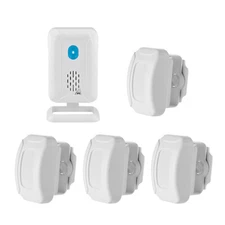 Security Wireless Driveway Alarm Outdoor 4 PIR Motion Sensor Detector (Upgrade)