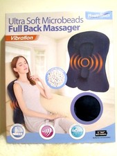 New with Box - Ultra Soft Microbeads Full Back Massager color: Black