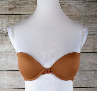 Xhilaration Women's Multi Function Convertible Push-Up Bra Strapless 32C Brown