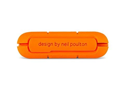 LaCie Rugged Thunderbolt External Hard Drive 500GB SSD USB 3.0 LAC9000491 Orange - Image 4 of 4
