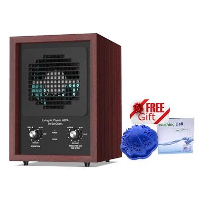 EcoQuest Classic XL-15 HEPA Air Purifier + FREE Laundry Washing Ball