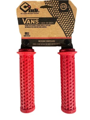 Odi Vans Handle Bar Grips With Lock Ring Red Yamaha Superjet Kawasaki Sxr 