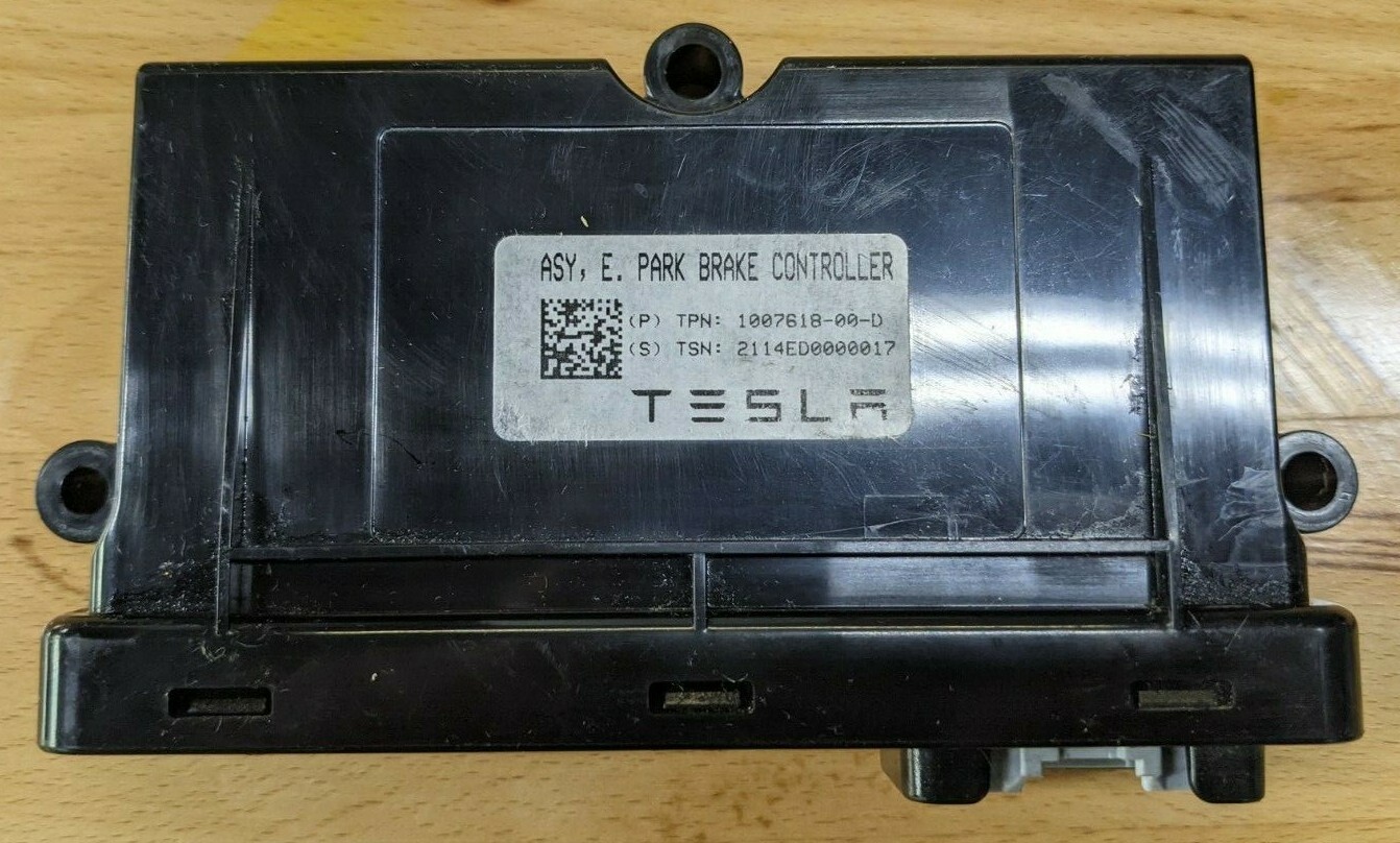 201216 Tesla Model S Parking Brake Control Module ECU Controller 100761800D eBay