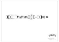 Corteco 19025702 Bremsschlauch Vorne 500 Mm FüR Fiat Peugeot CitroËN Lancia