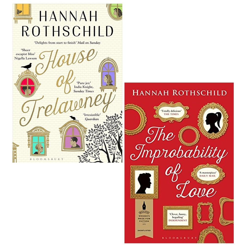 Hannah Rothschild Collection 2 Book Set House of Trelawney,Improbability of Love