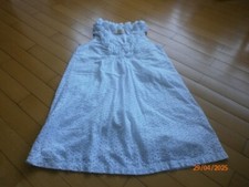 Designer H&M Damen Sommer Strand Tunika Kleid Lochmuster weiß Gr. S 38