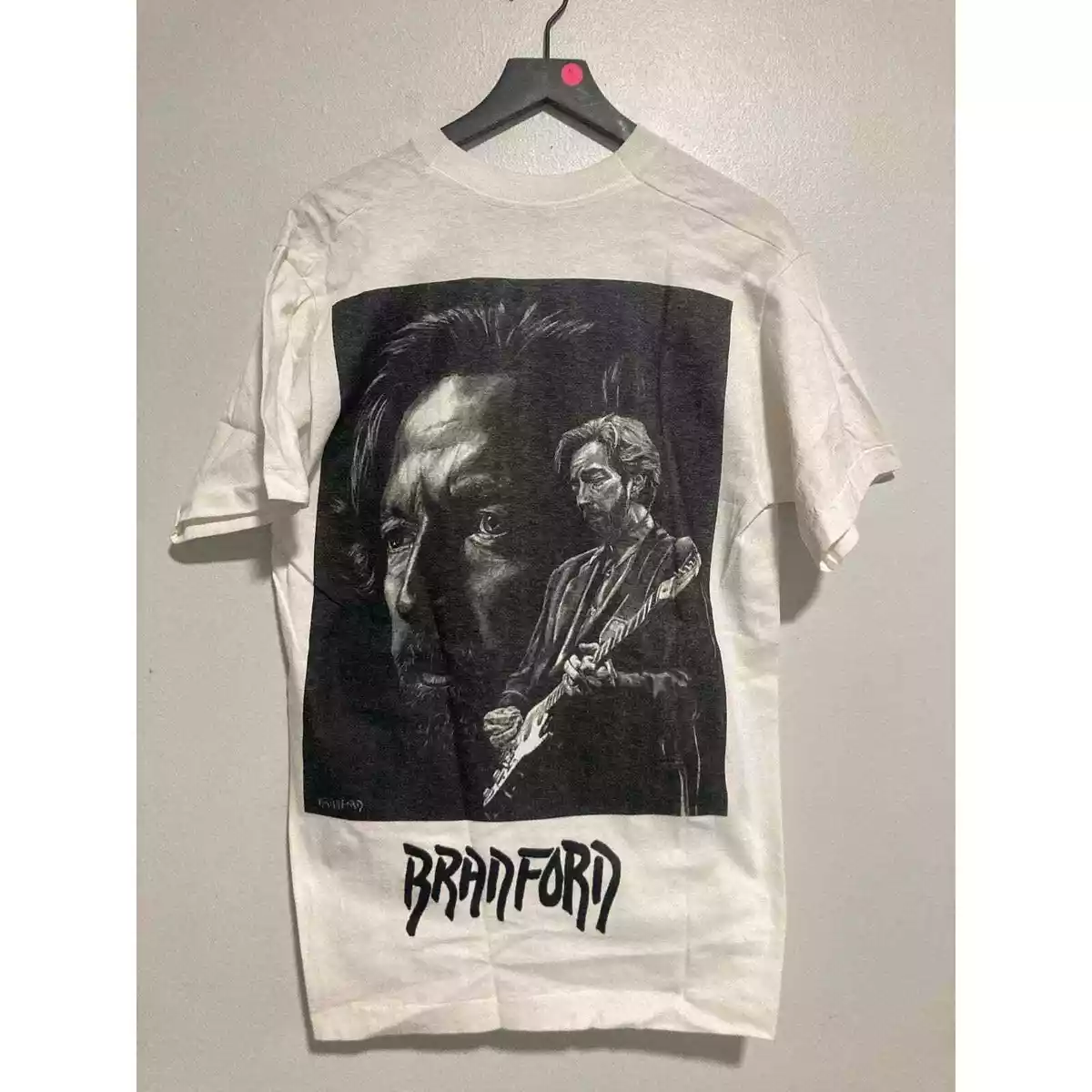 Vintage Eric Clapton Bradford Gallery 90s art shirt Cream Rock of Fame large