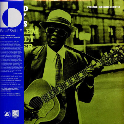 CRAFT RECORDINGS CR-00748 BLIND GARY DAVIS HARLEM STREET SINGER LP 2024 sealed