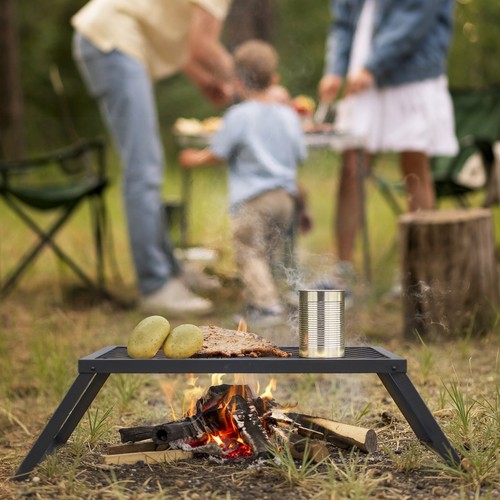 Heavy Duty Carbon Steel Camp Fire Grill 24" x 16" - Picture 8 of 10