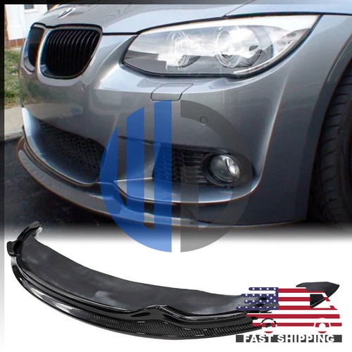 Labio delantero de fibra de carbono estilo AK para BMW E92 E93 LCi M Tech 2011 2012 2013 - Imagen 2 de 6