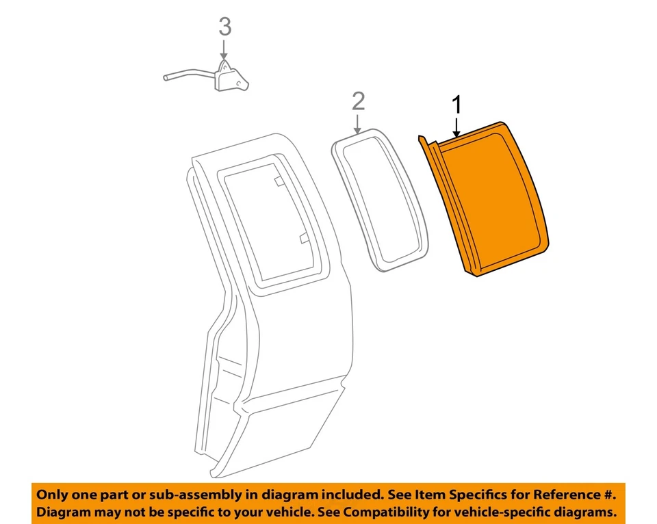 Used Door Glass Rear fits: 1998 Chevrolet S10/s15/sonoma Extended Cab w/privacy Foto 3 de 4