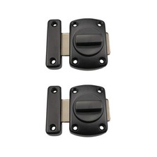 2.5"rotate Bolt Door Latch/gate Latch2 Packsafety Door Lock Plating Bla