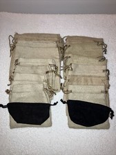 Jewelry Bag/Pouch, Faux Suede, 3 Lg. 4 1/2 to 5 in, 10 Med. 3 1/2 in, 2 Sm. 2 in