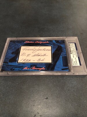 Travis Jackson 1/3 2013 Historic Autographs Five Boroughs