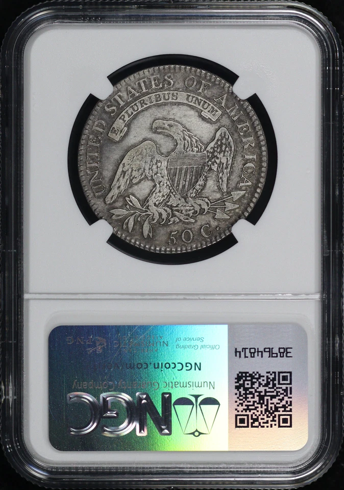 1818 Capped Bust Half Dollar NGC XF Details Cleaned - Image 2 of 2