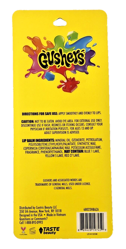 Taste Beauty Gushers Fruit Candy Flavored Lip Balm 10 Count 1.2 oz - Picture 3 of 4