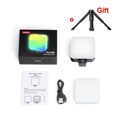 Mini LED Camera Light 2000mAh RGB Rechargeable Panel Photo Vlogger - Picture 14 of 21