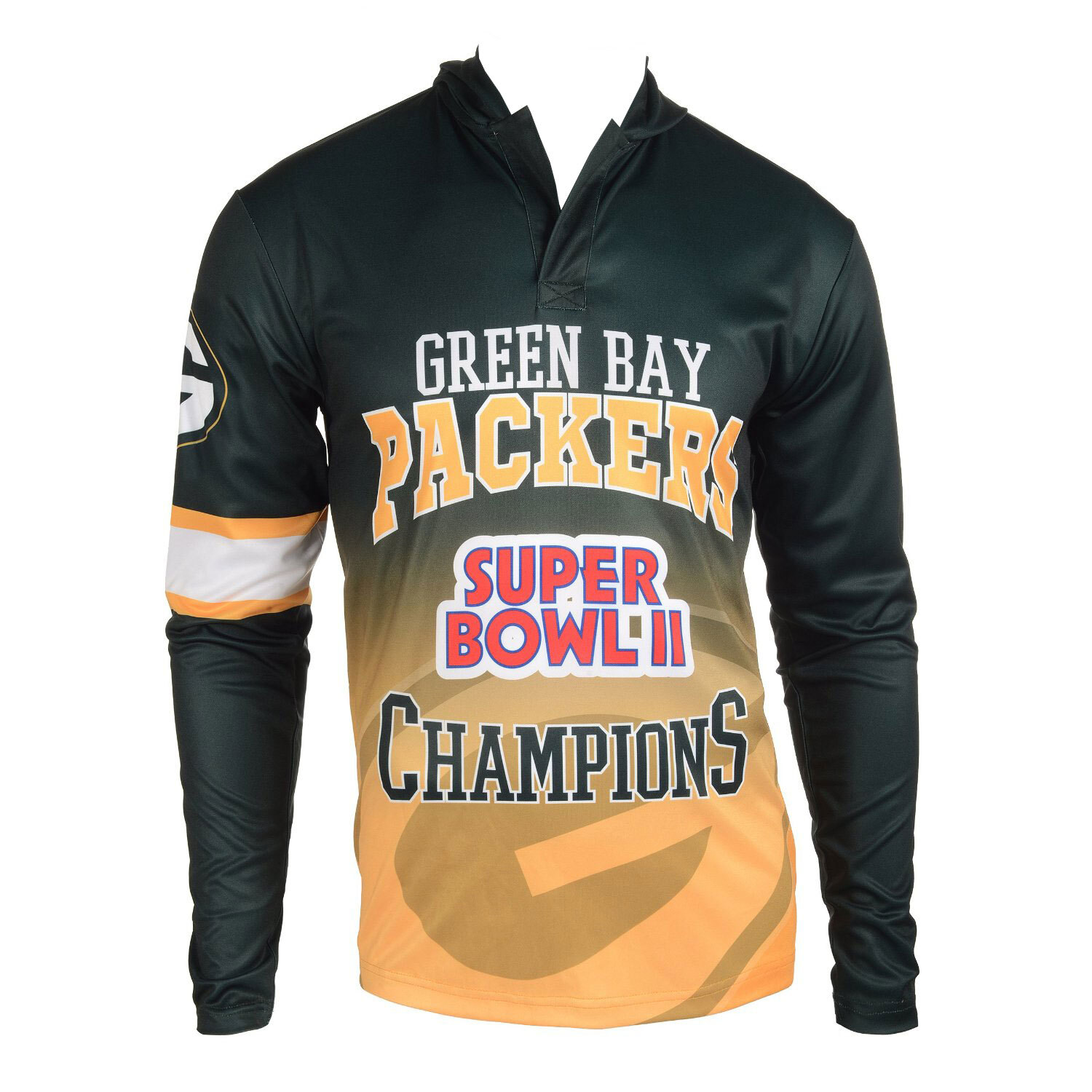 Памятная ретро-футболка с капюшоном для чемпионов Green Bay Packers Super Bowl 2 5090₽