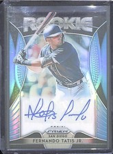 2019 Panini Prizm Blue Prizm Autograph #RA-FT Fernando Tatis Jr. No 60 of 100