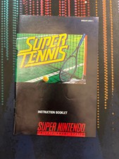 Super Tennis (Super Nintendo Entertainment System, 1991, includes box & manual)