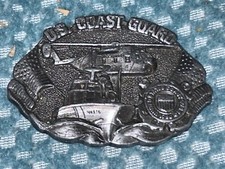 US Coast Guard Belt Buckle-made in USA by Bergamot Brass Works 1982