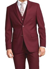 Costume Homme Mariage Costumes Sur-Mesure Burgundy Men Wedding Custom Made Suits