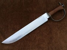 Custom Handmade Carbon Steel 1095 D Guard Bowie Knife ,Hunting, Fully Functional