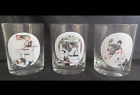 Set Of 3 Glasses Norman Rockwell The Saturday Evening Post Drinking Glasses