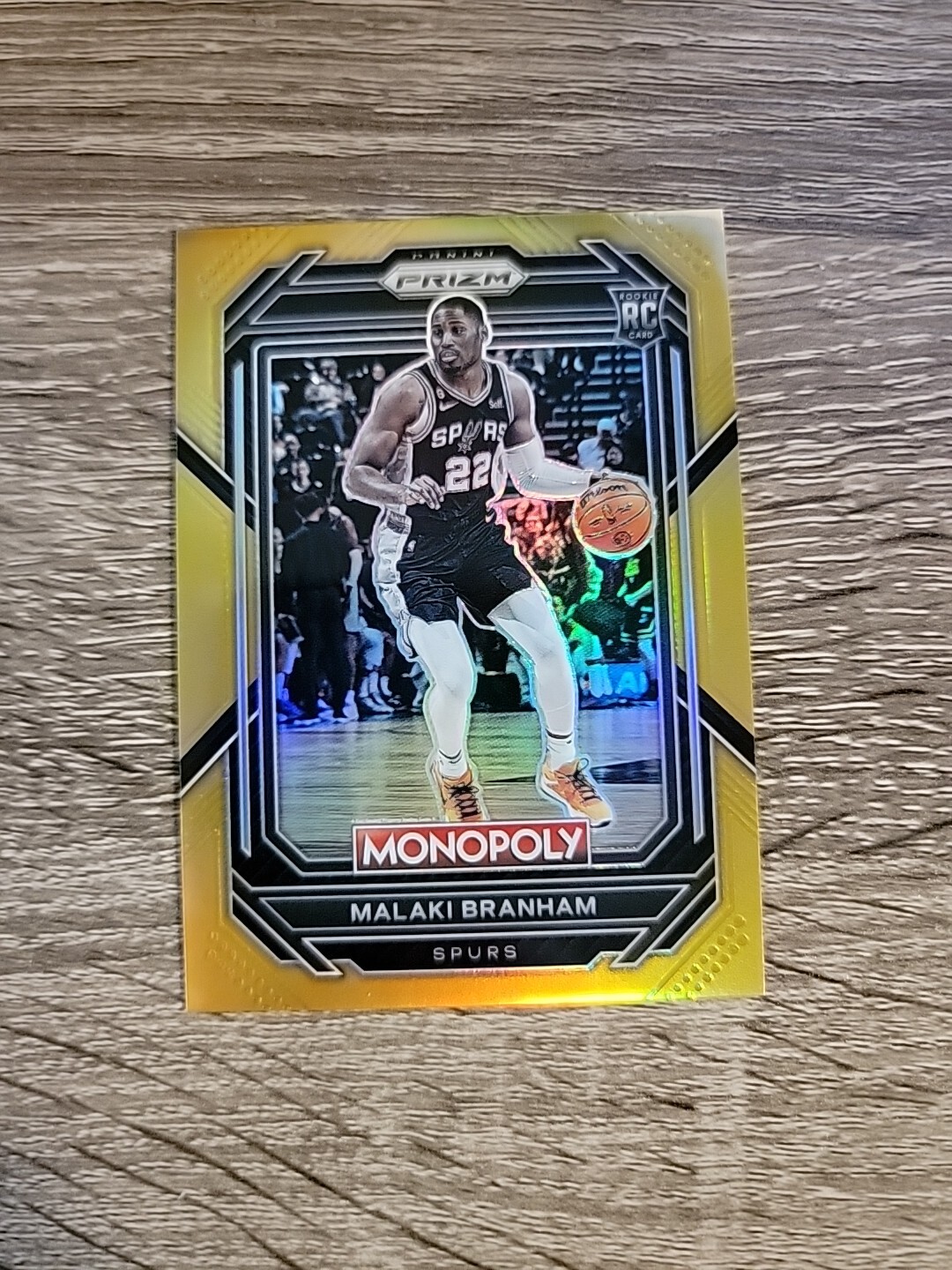 2022-23 Panini Prizm Monopoly Malaki Branham Gold /49 #81 SSP Spurs Rookie RC