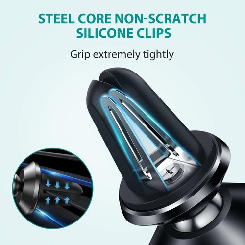 Premium Quality, Magnetic In Car Phone Holder 360° Rotatable Air Vent Mount Clip - Picture 3 of 16