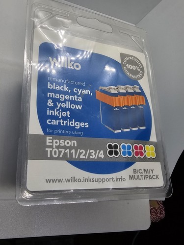 Black, Cyan,magenta,&yellow Inkjet Cartridges For Printers Using Epson ...