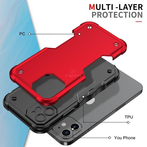 For iPhone 16 Pro Max/16 Pro/16 Plus Case Phone Shockproof Cover +Tempered Glass - Picture 8 of 19