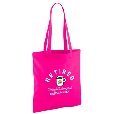 Retirement Gift Women Bag Happy Retired Present Funny Leaving Work Colleague - Image 1 of 4