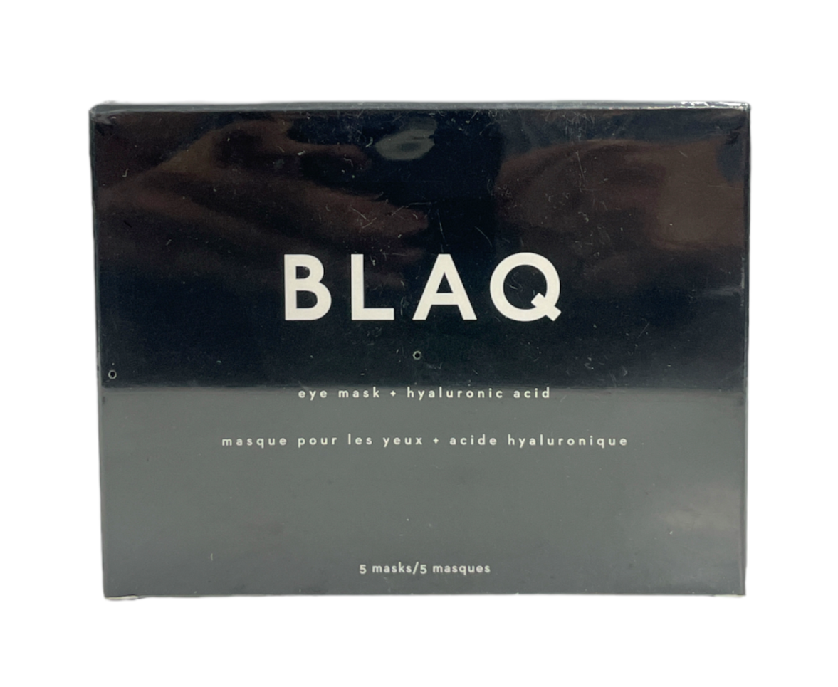 Blaq Eye Mask with Hyaluronic Acid 5 Pack New Sealed As Pictured-image