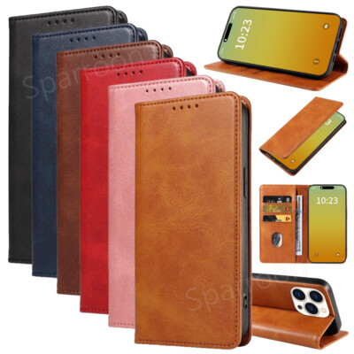 Handy Hülle für Apple Samsung Redmi Google Magnet Schutz Tasche Case Flip Cover