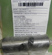 CJ648B MIL-DTL-20625 Universal Joint 5/8 x 5/8 Bore 1-1/4" OD