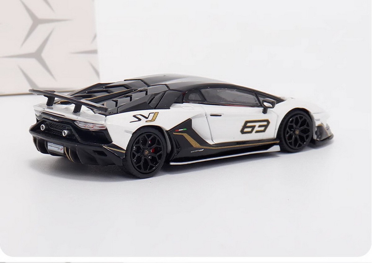 MR Collection 1/18 SVJ 63 ワンオフモデル Lamborghini Aventador SVJ Roadster (Yellow #63) [MR