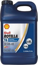 (1) Shell Rotella T6 5W-40 Full Synthetic Diesel Engine Oil 2.5 GALLON Container 47.96 per gallon