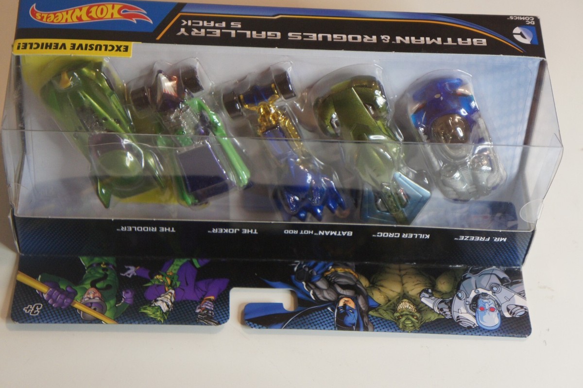 Hot Wheels DC Comics Batman and Rogues Gallery 5 Pack with