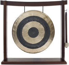 10"-12" Gongs on Woodsonic Stand - Includes Gong, Mallet,  Stand/Easy to Play T
