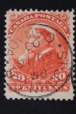 Canada Scott SC46 20c Widow Weeds St. John NB 1900 Postmark Used