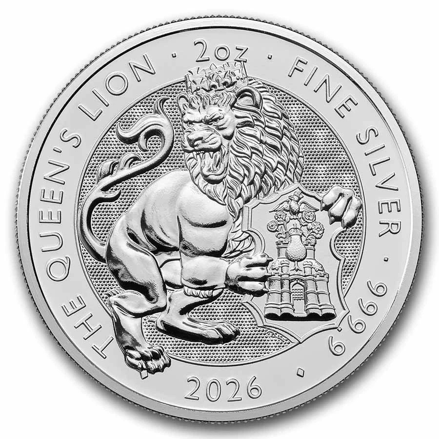 2026 Royal British Tudor Beasts The Queen's Lion 2 oz .999 FINE