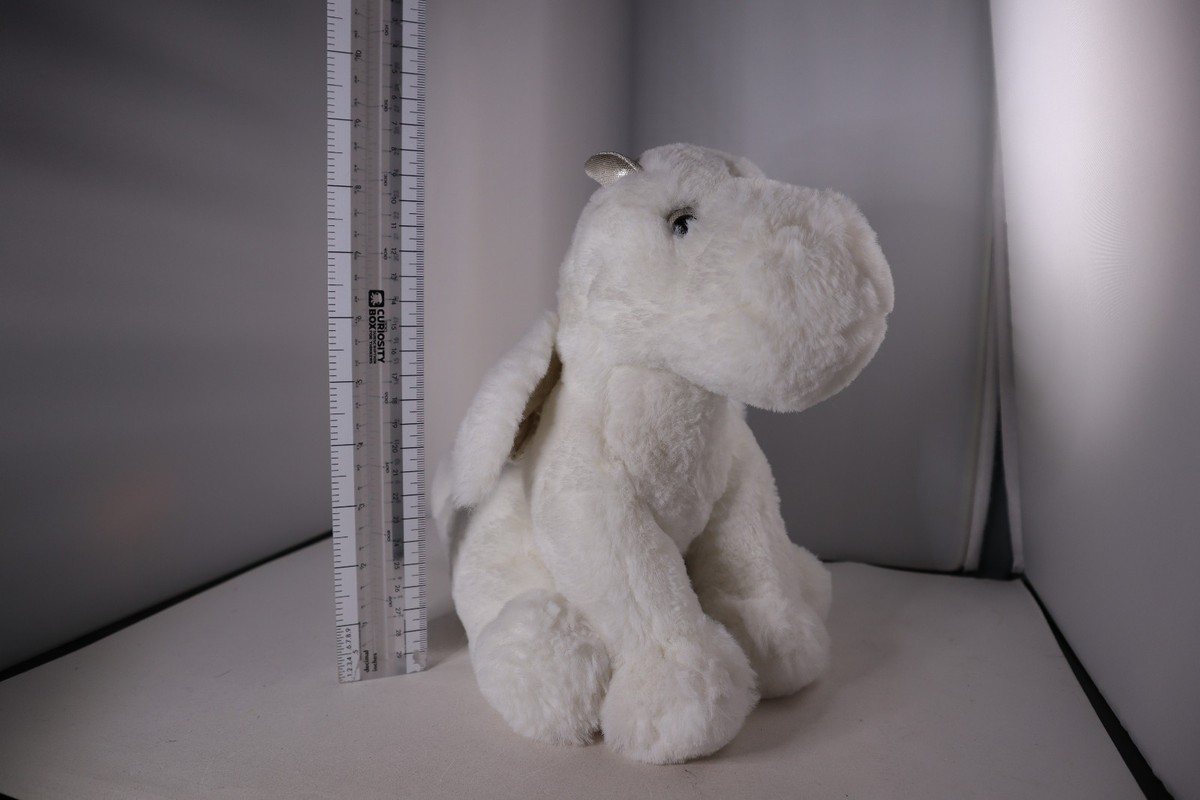 Douglas Cuddle Toys Lukie White Dragon Plush Silver Wings Retired