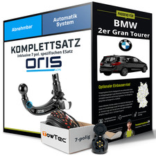 Für BMW 2er Gran Tourer F46 Anhängerkupplung abnehmbar +eSatz 7pol 07.2014- NEU